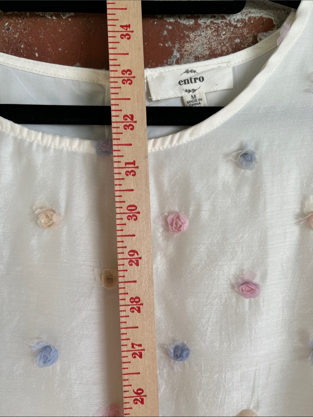 entro Cream Tiered Mini Dress with Pastel Polka Dots - Picture 8 of 12